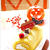 ハロウィン*かぼちゃ×転写チョコdeロールケーキ♪