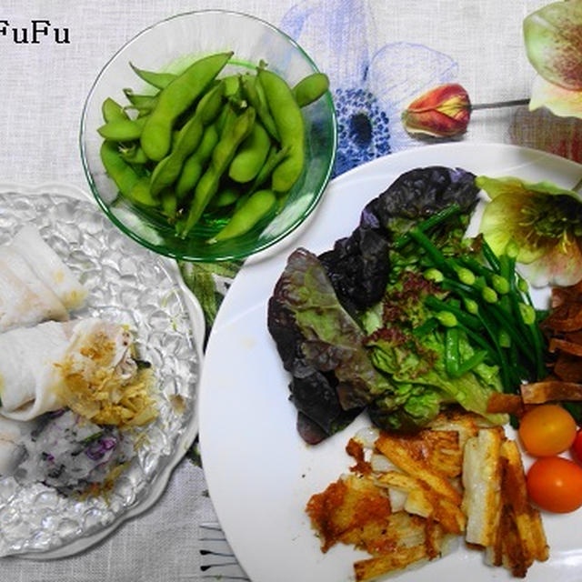 人もわんこも夏野菜を楽しんで♪