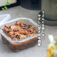 うどんにも丼にも！やさしい甘さの牛肉煮（レシピ）