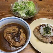 筍入り豆腐ハンバーグ２種と弁当