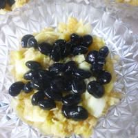 チョッパーりんごと黒豆で♪朝ご飯デザート★
