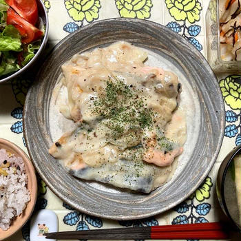 教育虐待か〜…＆サーモンのクリーム煮
