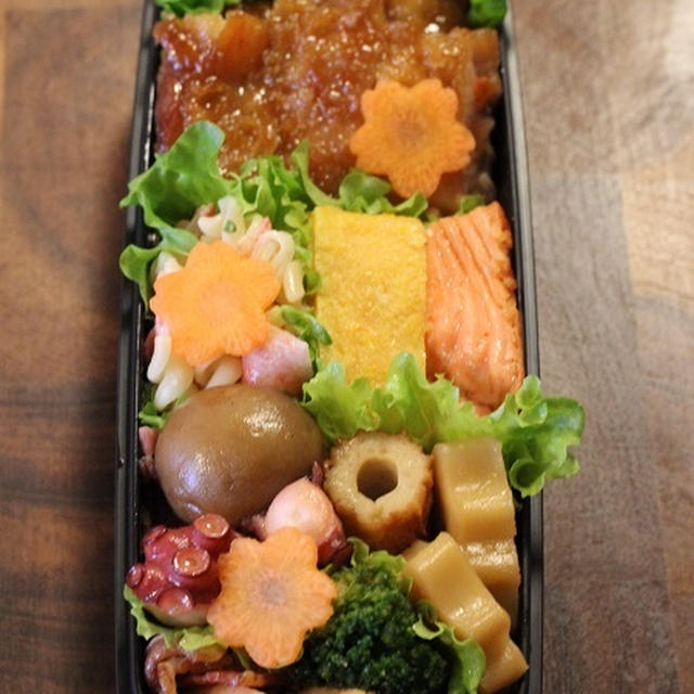 中３受験生息子に本番頑張れ！弁当