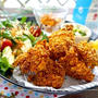 カリカリ衣のスパイシーノンフライドチキン～フィリップスノンフライヤープラス。