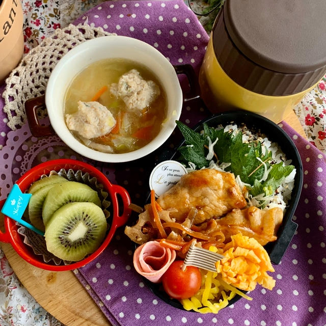 ＊おうちランチとレンコンの豚肉巻き弁当＊