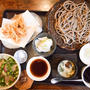 【戸越銀座商店街】蕎麦切り　翁　平日限定そば膳は1,080円　天丼とそばのセット　田舎蕎麦