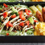 たべざかり中学生のお弁当～タコライスとペッパーチーズポテト