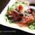 新玉ねぎと鰹のたたきの梅うどんサラダ。ピリ辛スパイシーなタレで♪