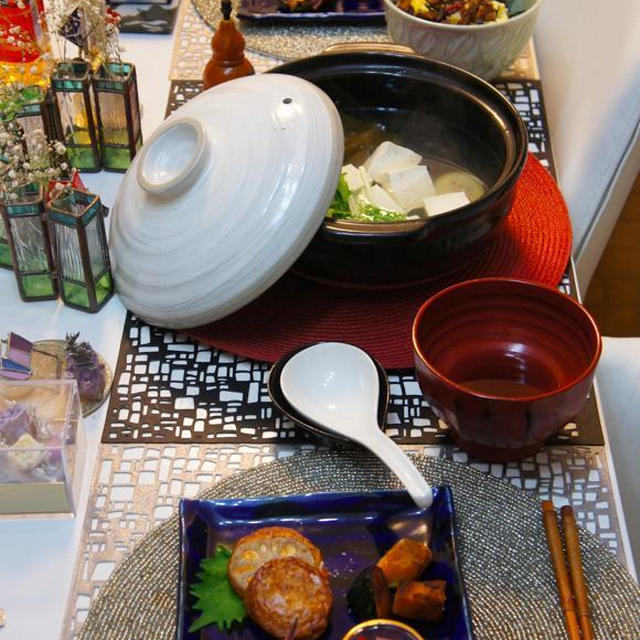 i-kitchen 竹福ハンバーグで作ったピーマン肉詰入り四種和惣菜