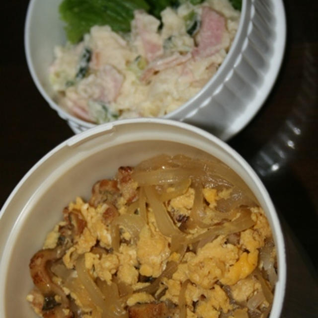6月2日　　穴子丼とポテサラランチ