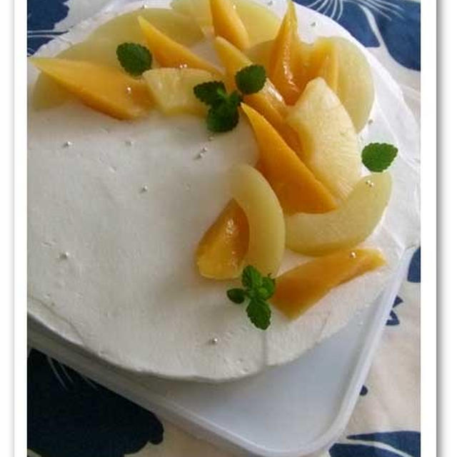 夏 フルーツケーキ By Alohamiwayoさん レシピブログ 料理ブログのレシピ満載
