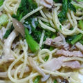 博多な花とちりめんじゃこのパスタ