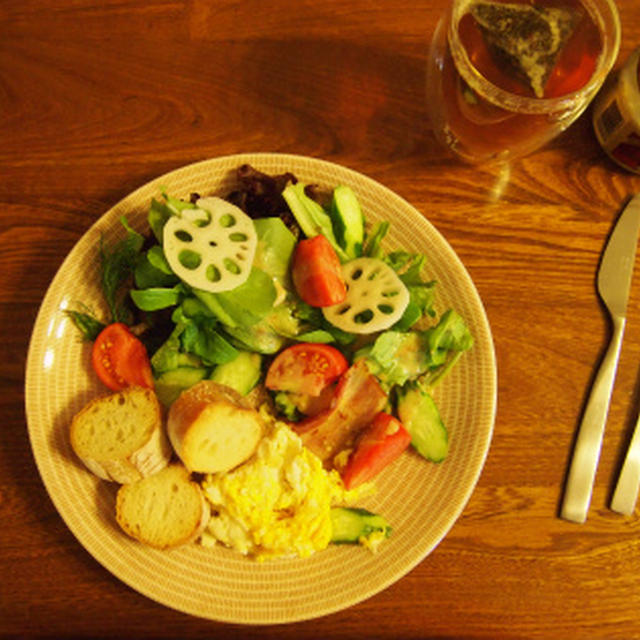 ひとり朝ごはんワンプレート