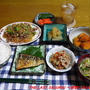 【夕食】さばの塩焼き・麻婆マロニー・れんこんきんぴら…