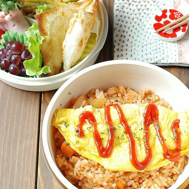 【男子高校生】オムライス弁当