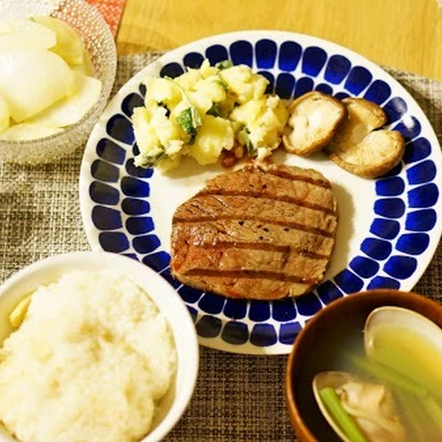ステーキにはまる…