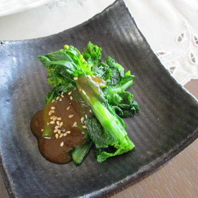 菜の花の酢味噌掛け★★★