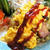■昼ご飯【ふわトロ卵乗っけ　コーン・葱 ・ベーコンのバター正油ライス。】