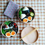塩とお米が主役の曲げわっぱ弁当を持って、手作りの食材をたずねる取材その1