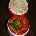 3月5日　　葱玉炒飯＆鶏肉のケチャップ煮弁当