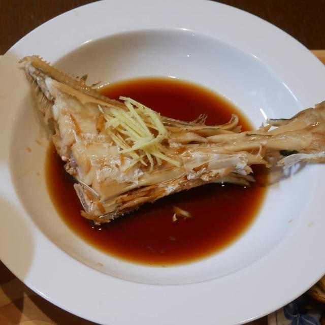ウスバハギの煮付け、晩ごはん
