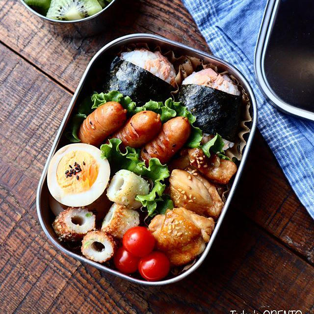 鮭おにぎり弁当♡【#お弁当#おにぎり】