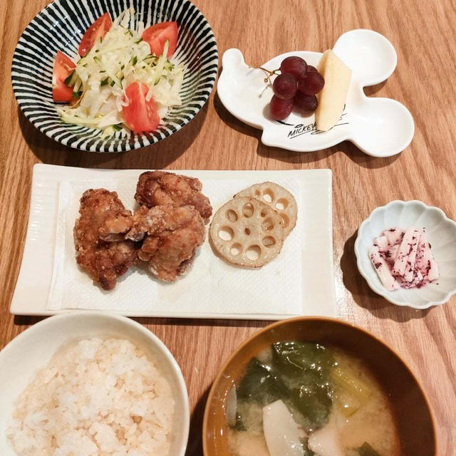 豚の唐揚げ。