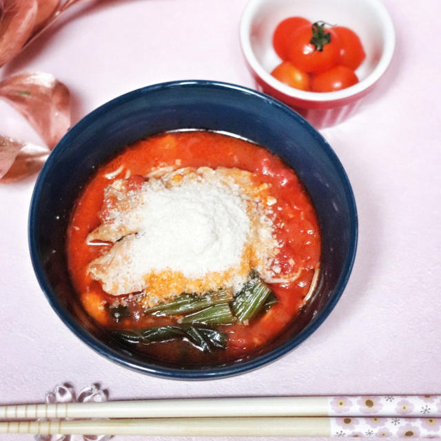 おうちで太陽のトマト麺ランチ♡