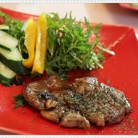 スパイス大使☆GABANホワイトペパーで♪豚テキ☆