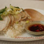 鶏肉ごはん、タイのカオマンガイ風。