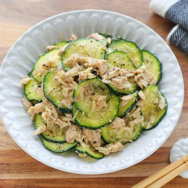 ＊【macaroni】10分で完成！ズッキーニとツナのやみつきナムル＊