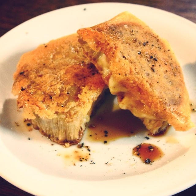 えのき、石づきも食えるんだってよ「えのきの石づきのチーズ焼き」