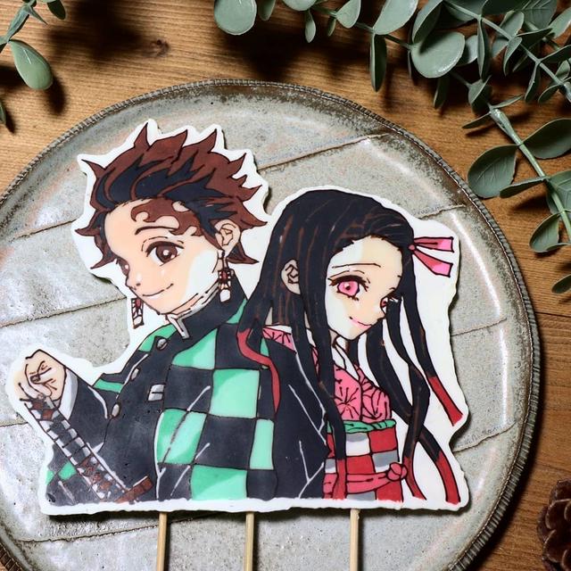 鬼滅のキャラチョコ、上手に出来た！！
