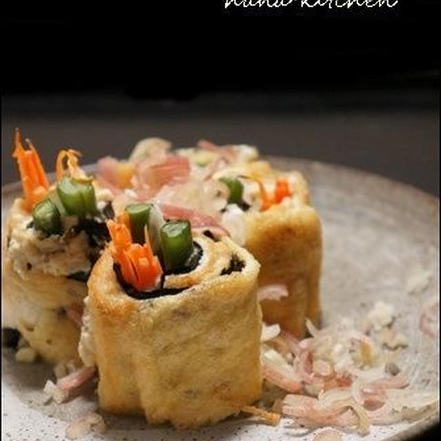 あと一品に♪クリーミィ豆腐と甘味噌のお揚げ巻き。のレシピ。