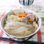 ツルツルっと食べやすい♪マロニー味噌ラーメン