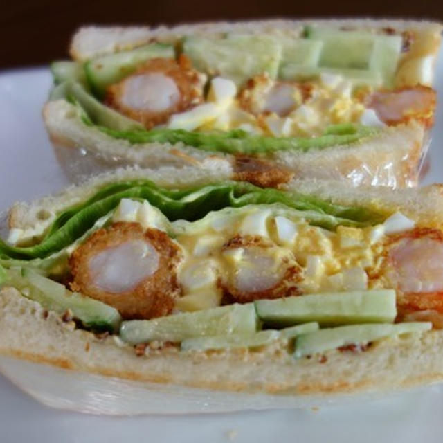 海老フライサンド／一芳亭の焼売