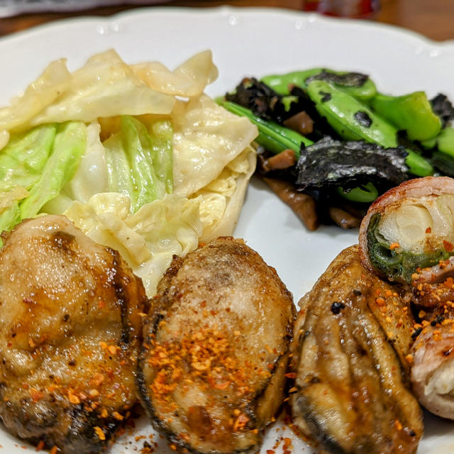牡蠣の照り焼き