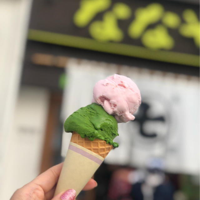 静岡 抹茶アイス「ななや」