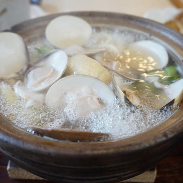 「にぎわいの森」とジューシーつるん♪はまぐり鍋うどん