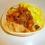 大麦ごはんで、ヘルシーキャベツ牛丼