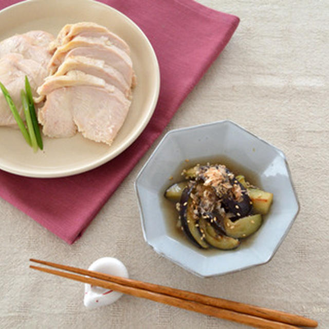 だし鶏。【だしで煮る鶏むね肉・煮汁の活用術・お弁当にも◎】