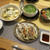 白麻婆豆腐＆餃子の晩ご飯 と　よくでる『おばけキュウリ』♪