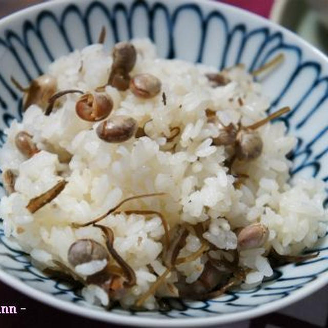 福豆でシンプル豆ご飯☆