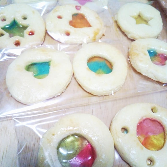 料理教室☆abckids森のたまごで作るステンドグラスクッキー＆マーブルメレンゲクッキー