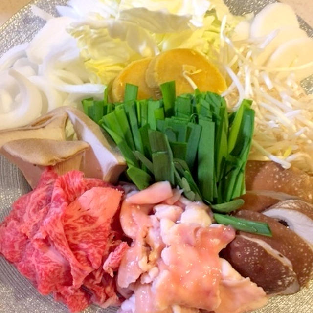 宮崎牛の切り落としとホルモンで♫