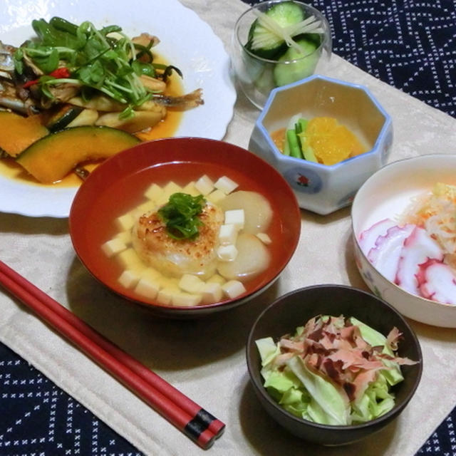 シシャモと野菜の南蛮漬け♪♪　　　海水漬け（ＴＶのつくレポ）ヽ(^。^)ノ