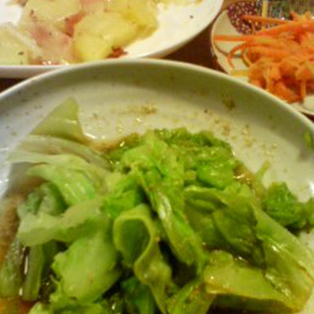 簡単キャベツの胡麻和え