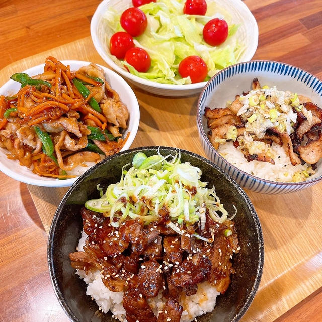 作り置き丼もの3つです！
