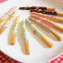 ポッキーの日でしたね。こどもと手作りデコポッキー風。