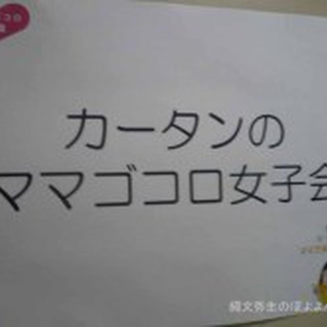 カータンのママゴコロ女子会　ちょっとした洗濯のコツ＆ZABOON